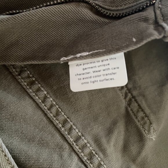 DL1961 Zoie Wide Leg Relaxed | Alpine Green/exc condition/32 (87cotton/13linen) - Picture 8 of 9